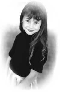 At age 10 - Beautiful B/W Photo of Alex